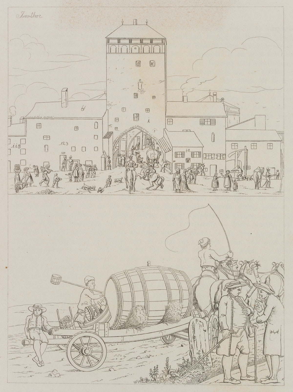 Isartor und Bierkutscher