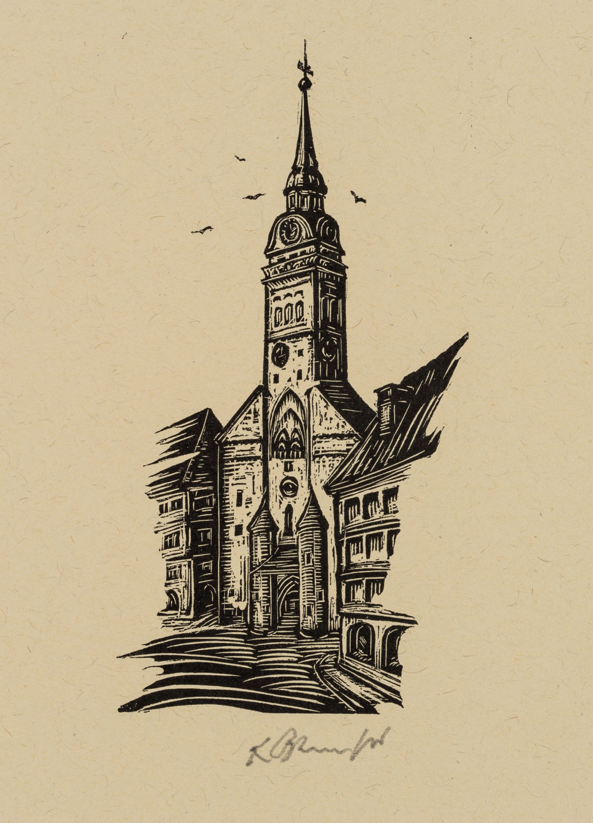 Ansicht der Peterskirche, München