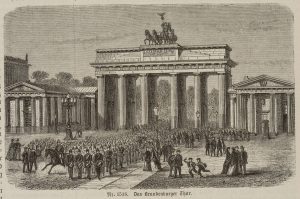 Preußische Soldaten am Brandenburger Tor