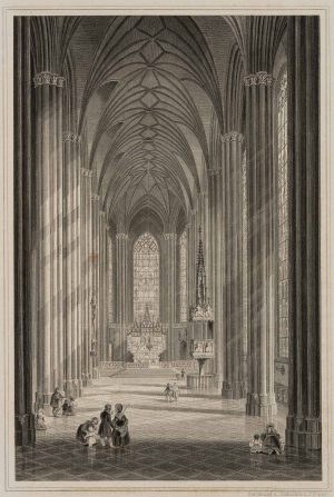 Die neue Pfarrkirche der Vorstadt Au zu München