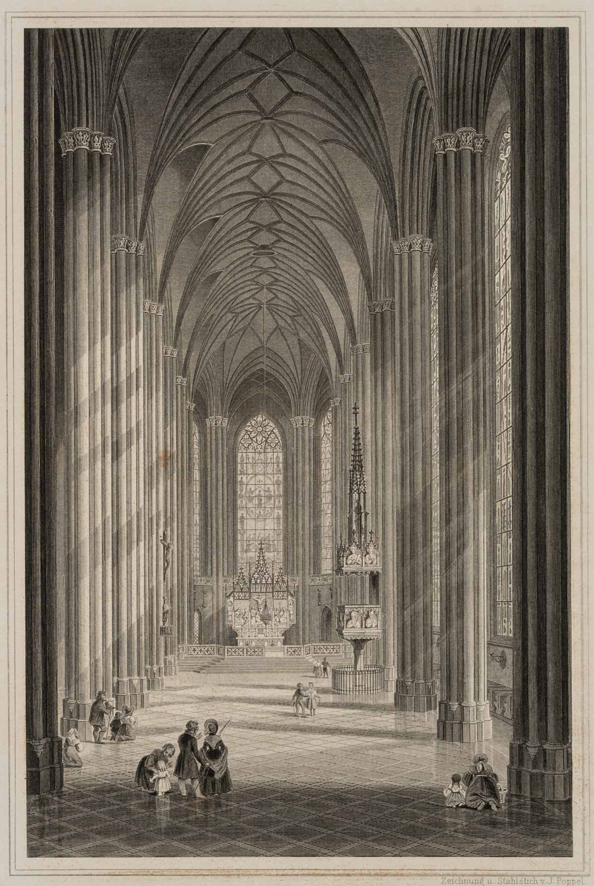 Die neue Pfarrkirche der Vorstadt Au zu München