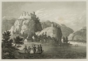 Blick auf die Burgruine Winzer