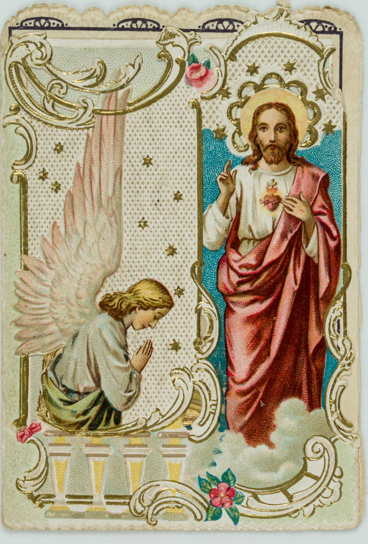 Votivkarte, Jesus mit Segensgestus