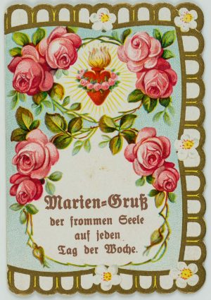 Votivkarte, Votivbild, Marien Gruß