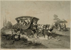 Pferdegespann mit Türkischem Wagen