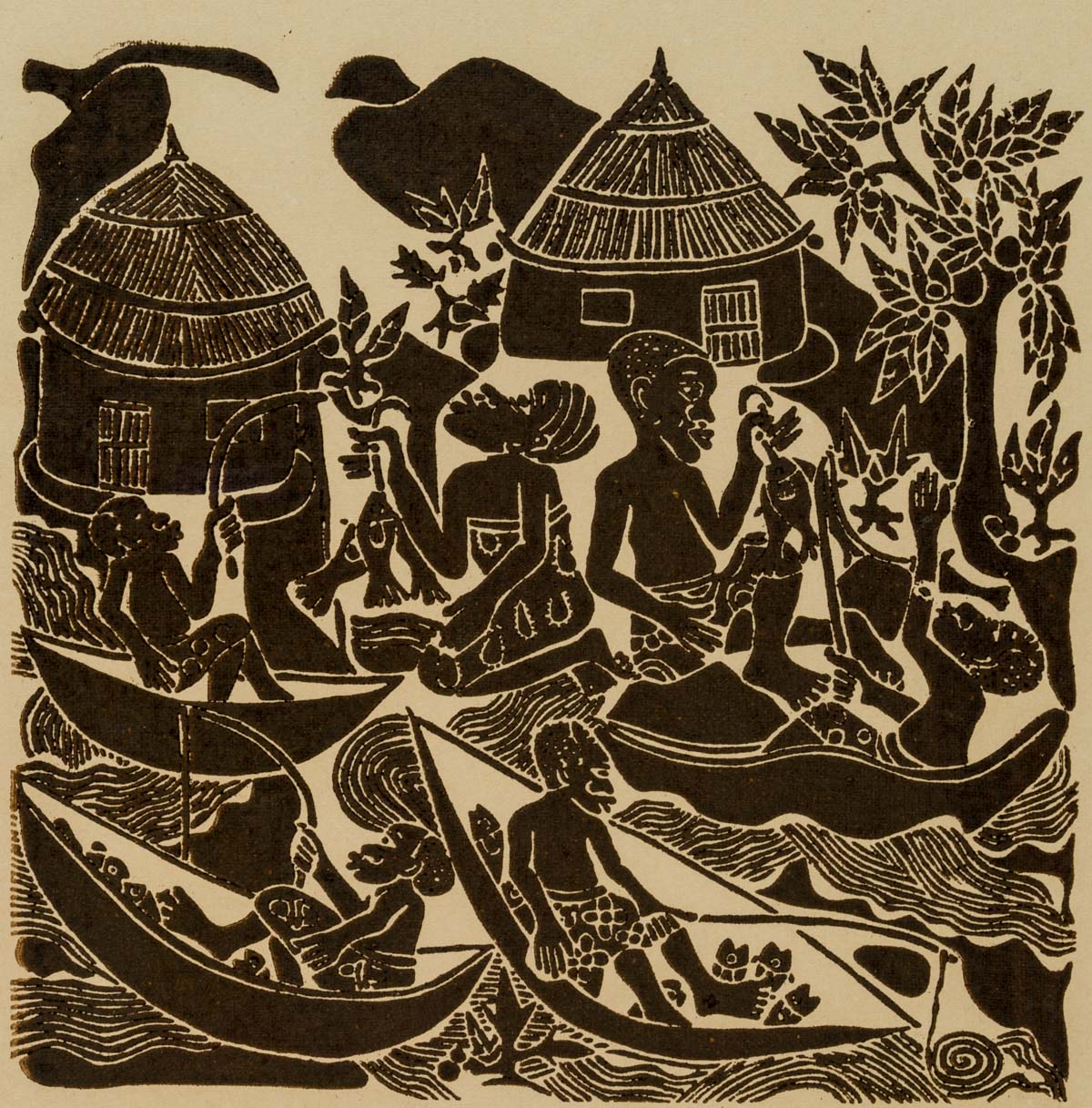 Darstellung indigener Fischer