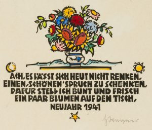 Karte zu Neujahr 1941