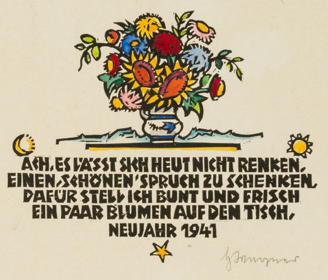 Karte zu Neujahr 1941