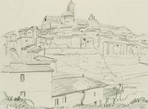 Blick auf Siena, Italien
