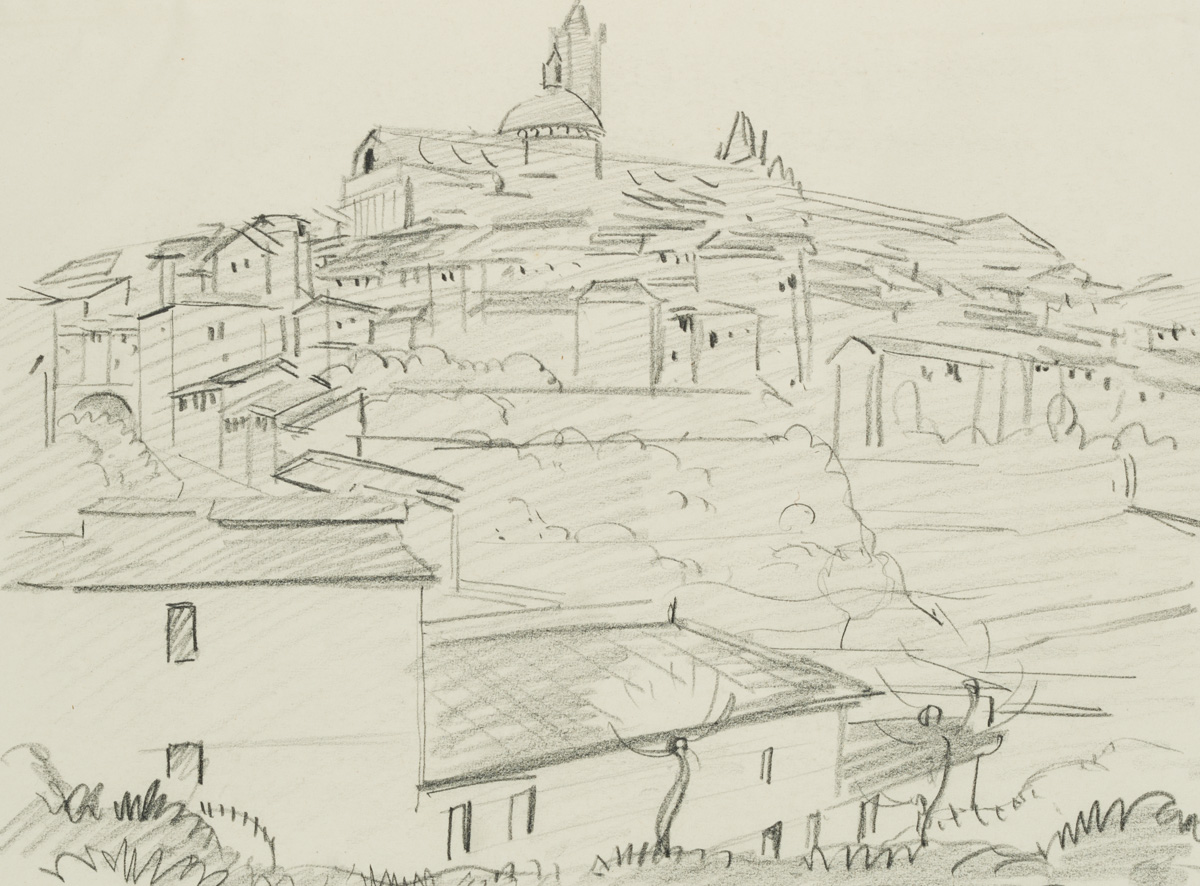 Blick auf Siena, Italien