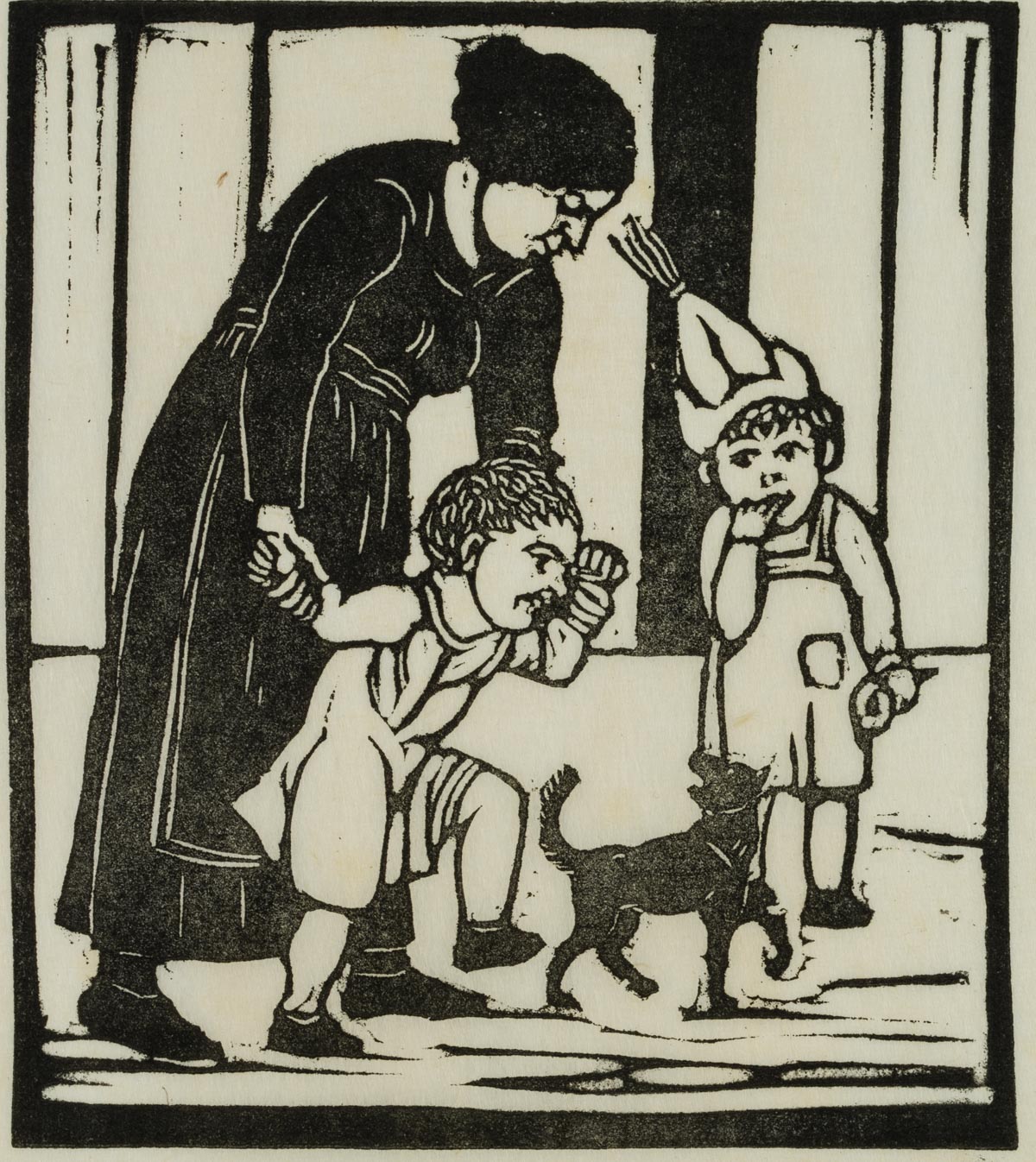 Straßenszene mit Kindern