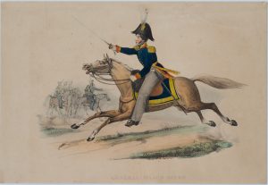 Ein belgischer General zu Pferd