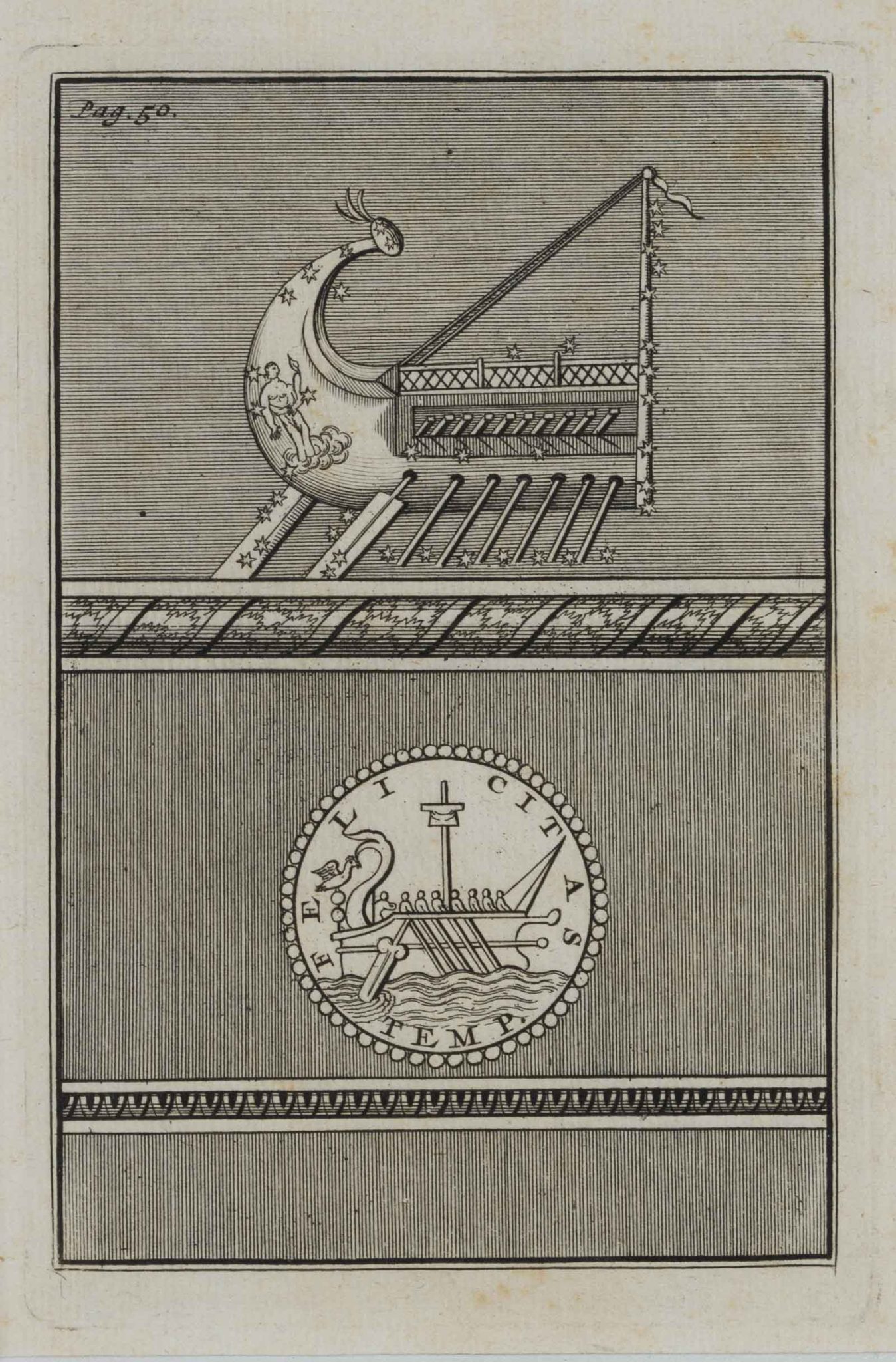 Galeere mit Schutzpatron