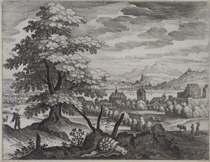 Landschaft bei Basel, mit Schnecke