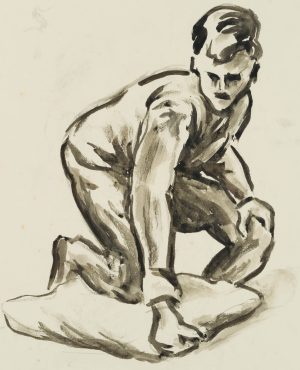 Porträt e. Knienden
