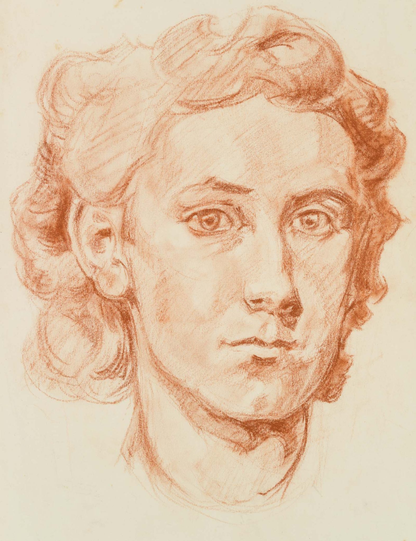 Porträtstudie e. jungen Frau