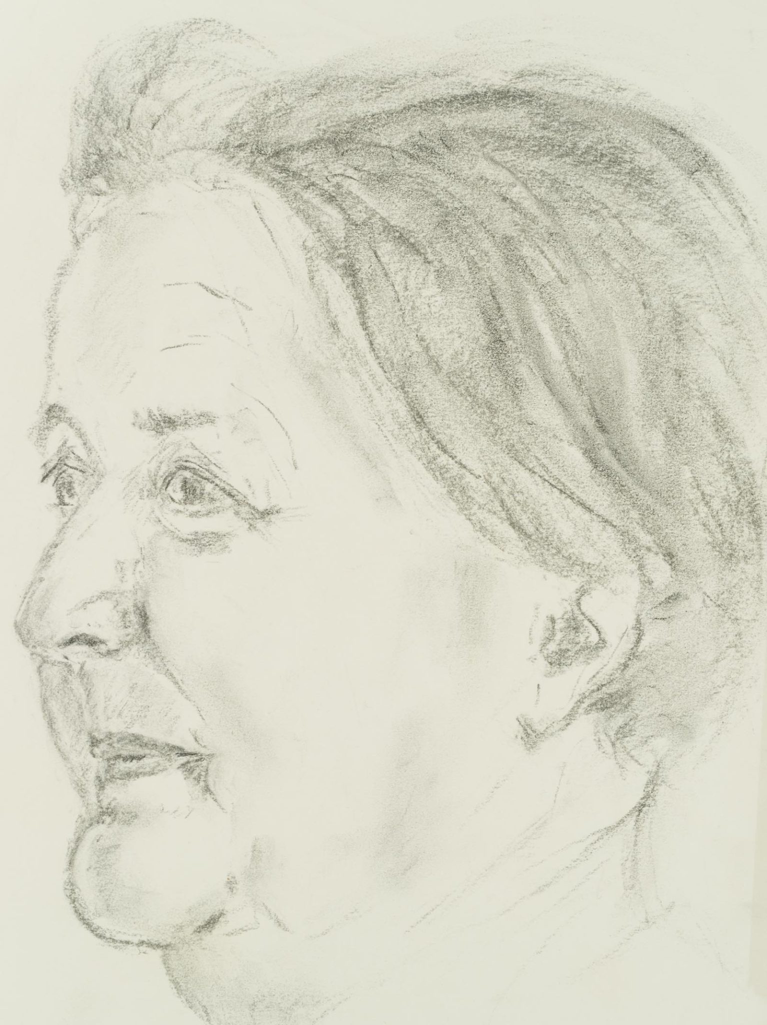 Portraitstudie einer älteren Frau