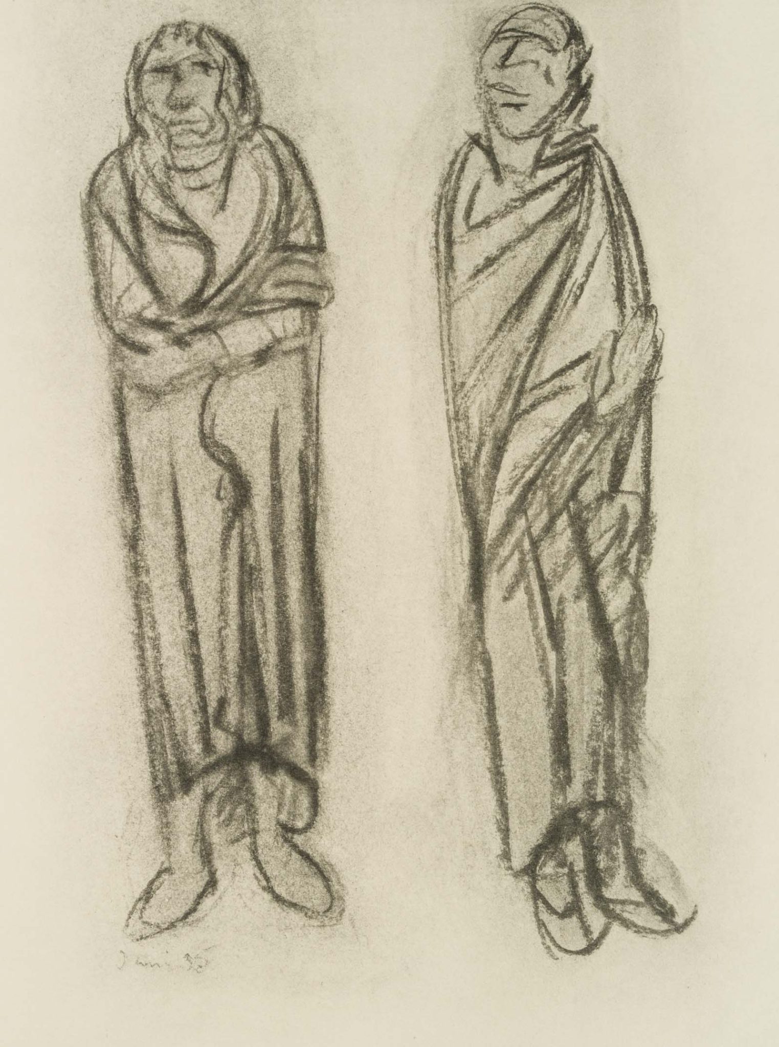 Zwei stehende Figuren