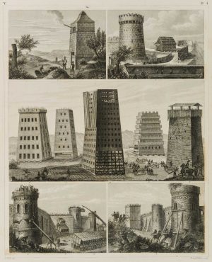 Illustration von Wehrtürmen