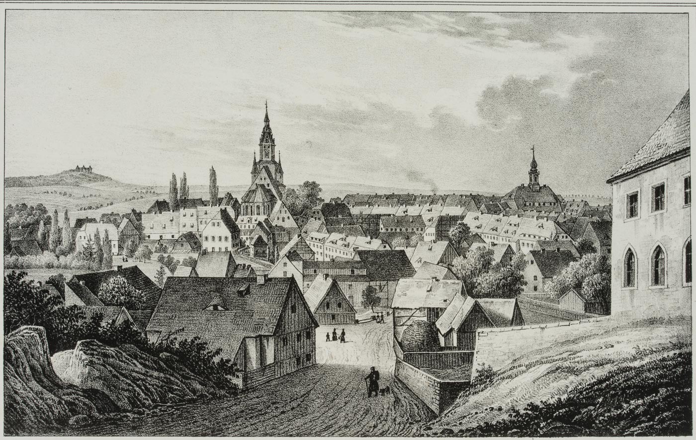 Ansicht von Oederan, Sachsen
