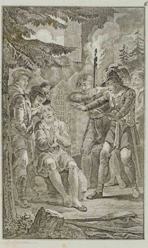 Szene aus Die Räuber, Schiller