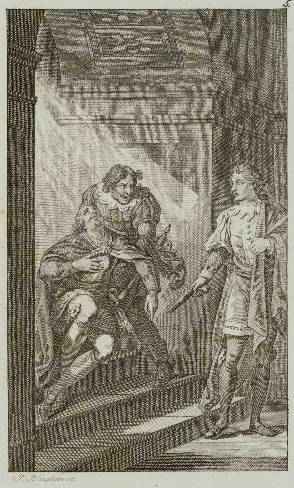 Szene aus Die Räuber, Schiller