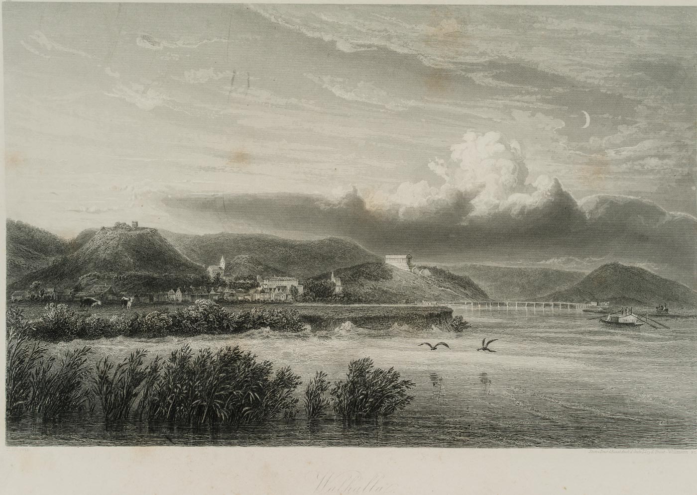 Donauansicht m. Blick a. d. Walhalla