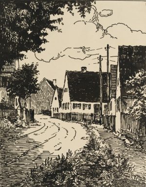Straße in einer Siedlung