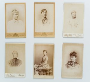 6 Cartes de Visite v. jungen Frauen