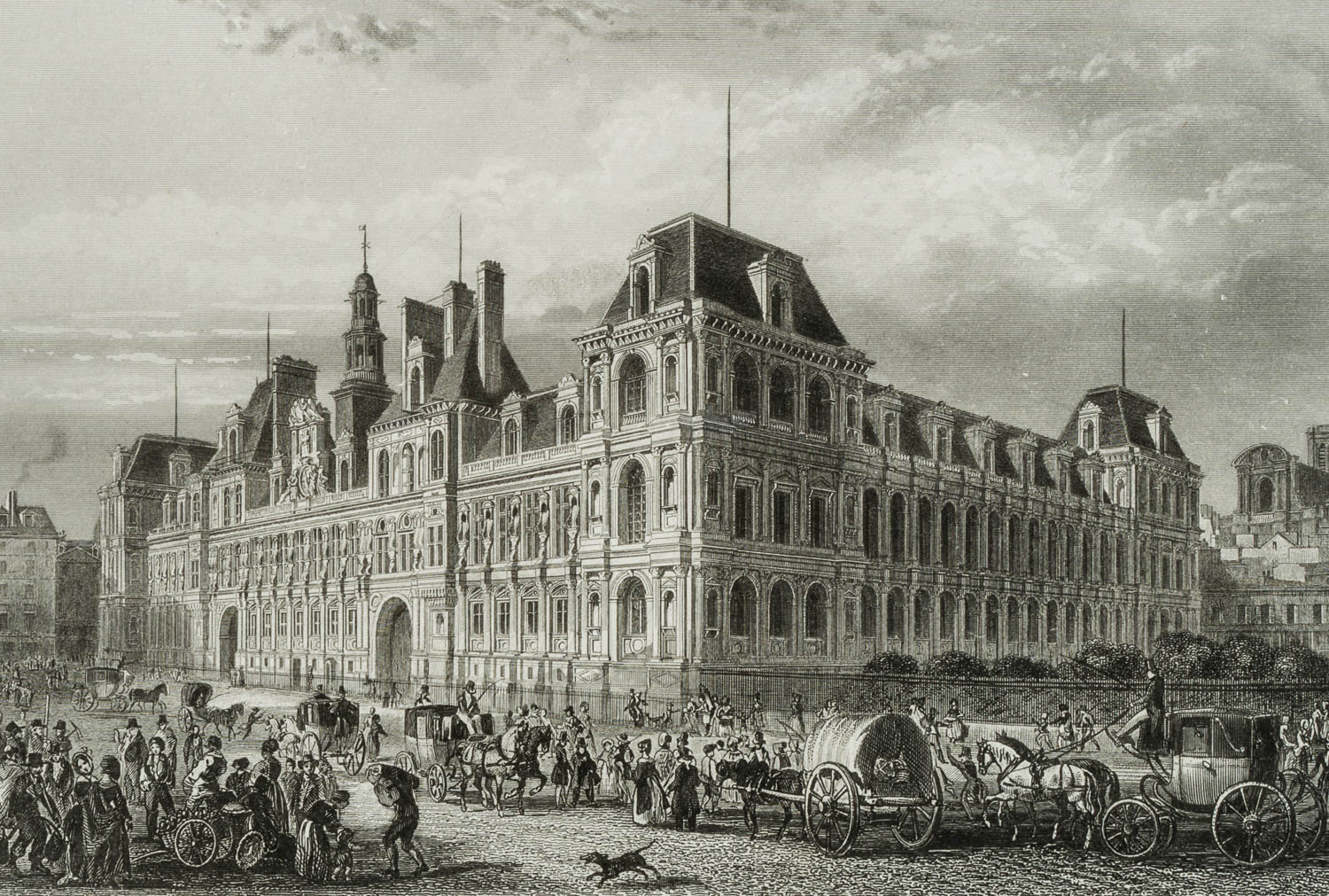 Ansicht v. Rathaus Hôtel de Ville