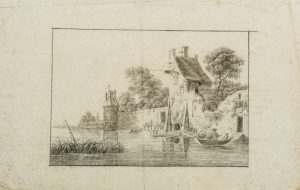 Stadtbefestigung am Fluss