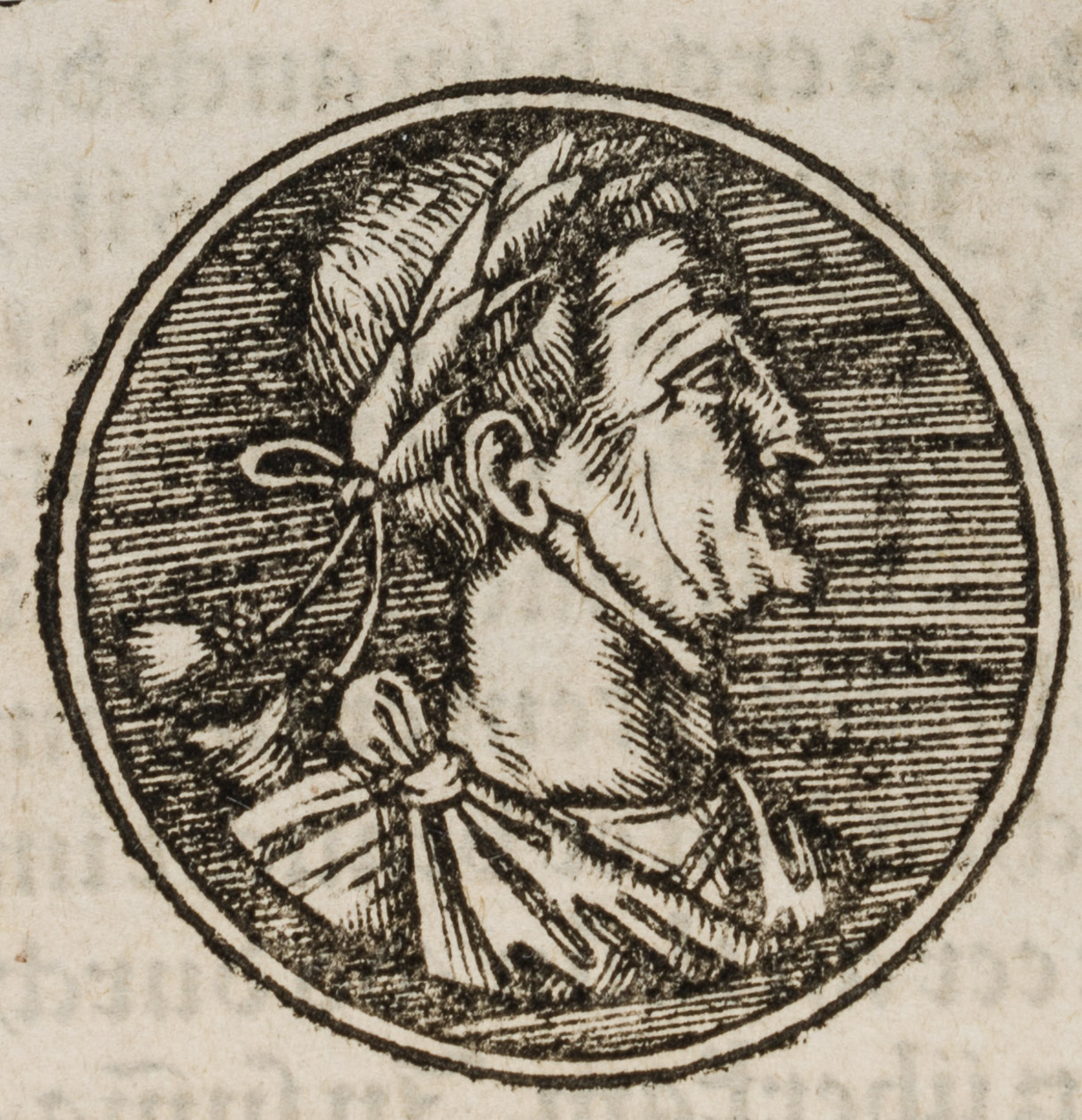 Römischer Imperator mit Lorbeerkranz
