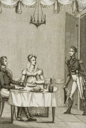 Plötzlicher Besuch beim Essen