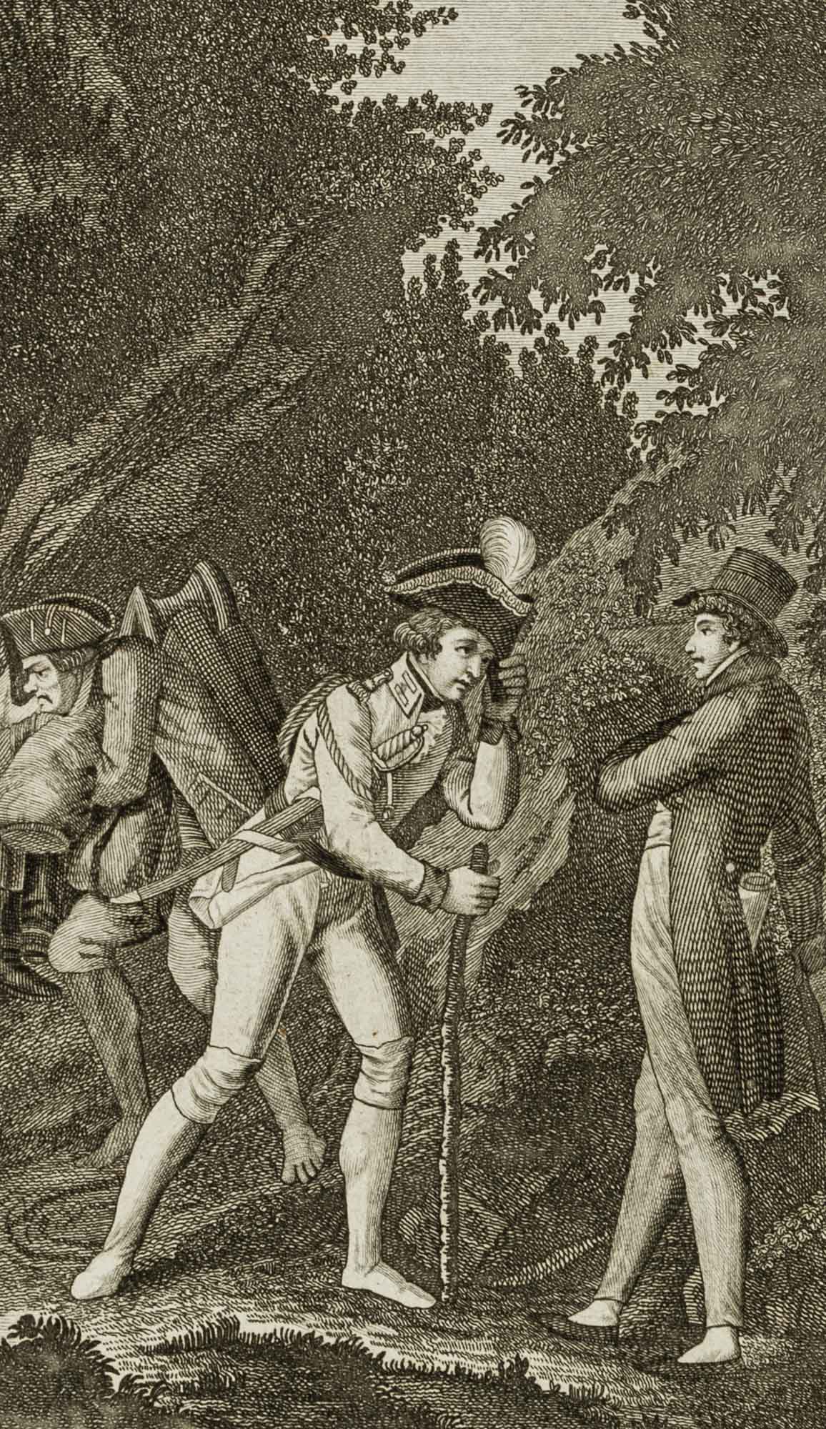 Edelleute wandern zur Kaxburg