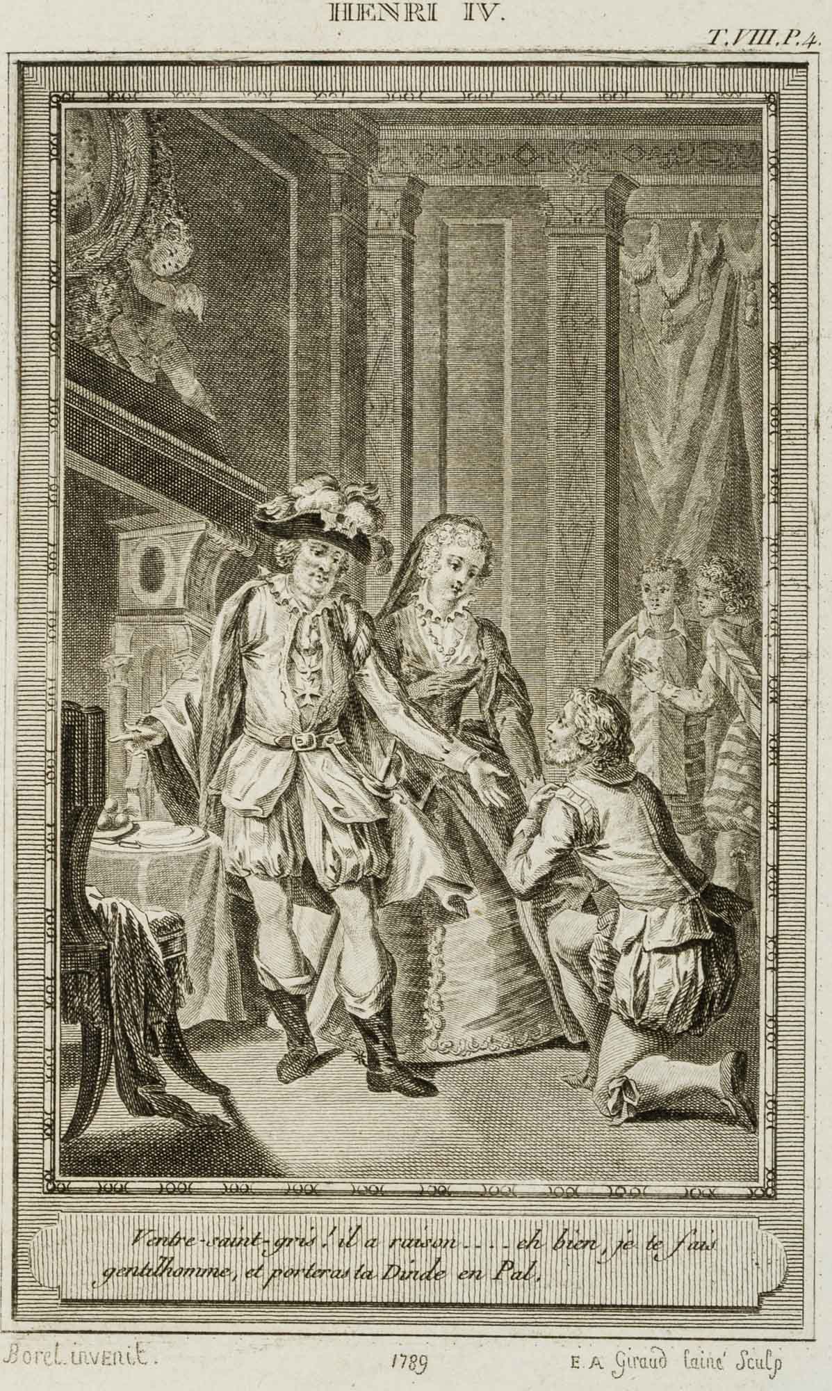 Historische Darstellung mit Henri IV
