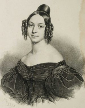 Dame in Biedermeier Mode
