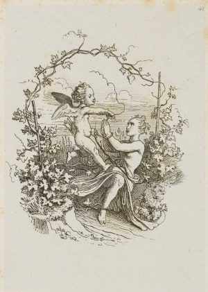 Amor fängt Nymphe (Arabeske)