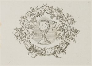 Weinkelch in Rosenranke