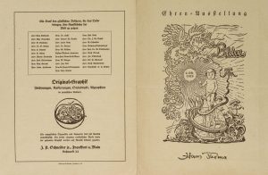 Zettel zur Ehren-Ausstellung