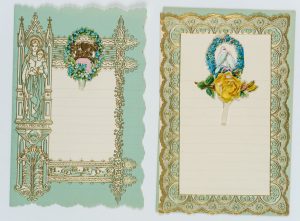Briefpapier mit Schmuckmotiven