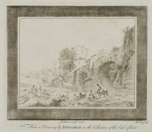 Flusslandschaft u. Turmruine
