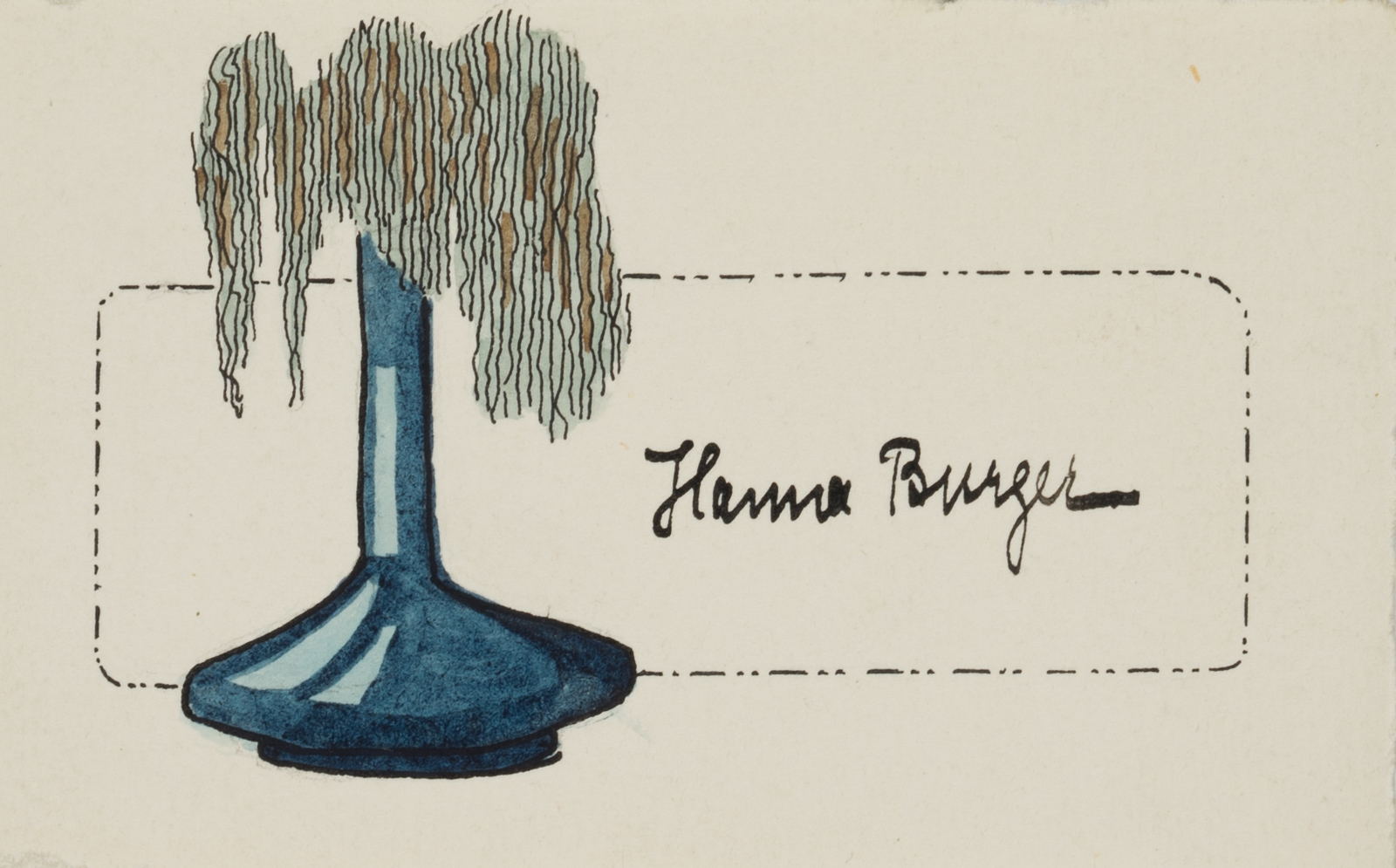 Namensschild Hanna Burger