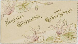 Glückwunschkarte zum Geburtstag