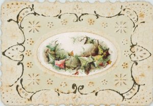 Karte mit Efeu im Jugendstil
