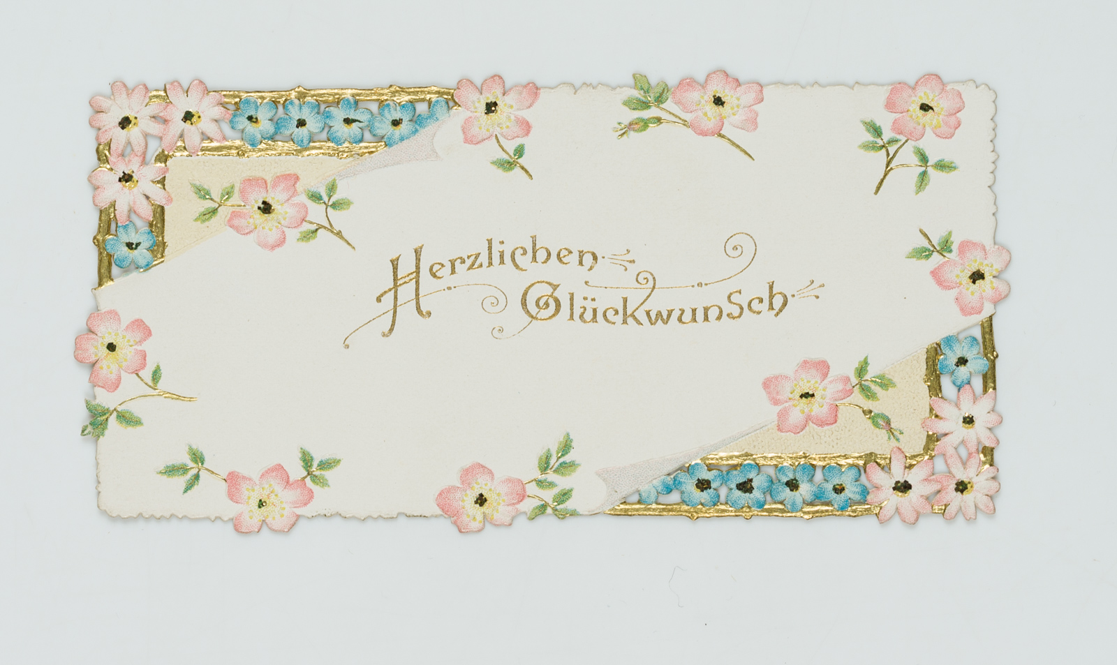Florale Glückwunschkarte