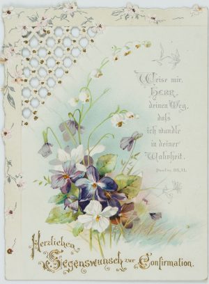 Karte zur Konfirmation mit Psalm