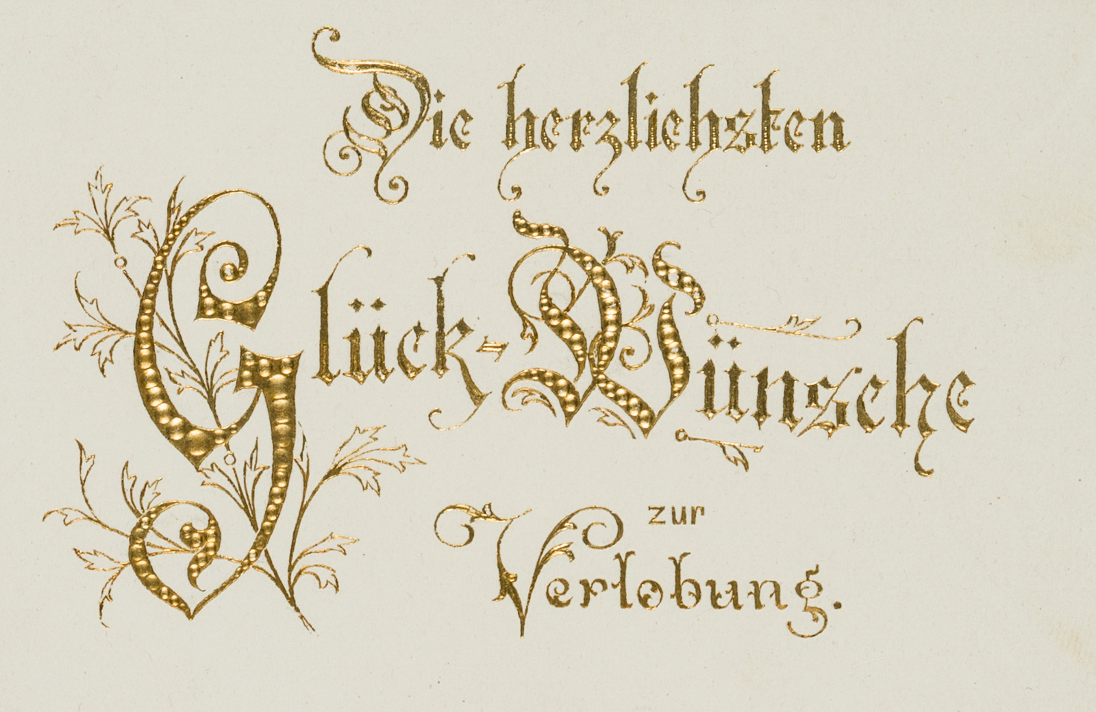 Glückwünsche zur Verlobung