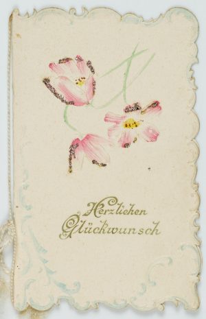 Florale Glückwunsch-Karte