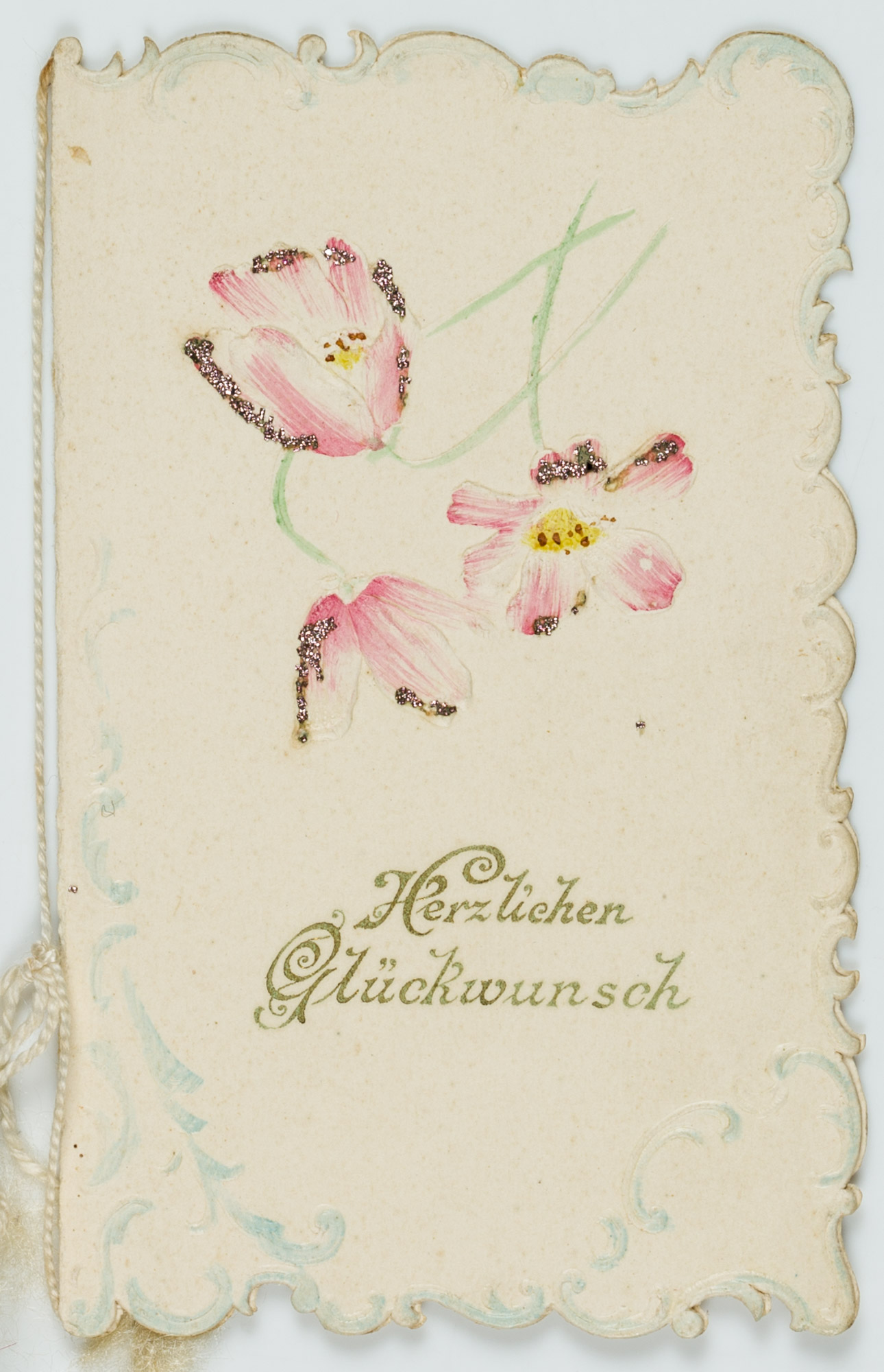 Florale Glückwunsch-Karte