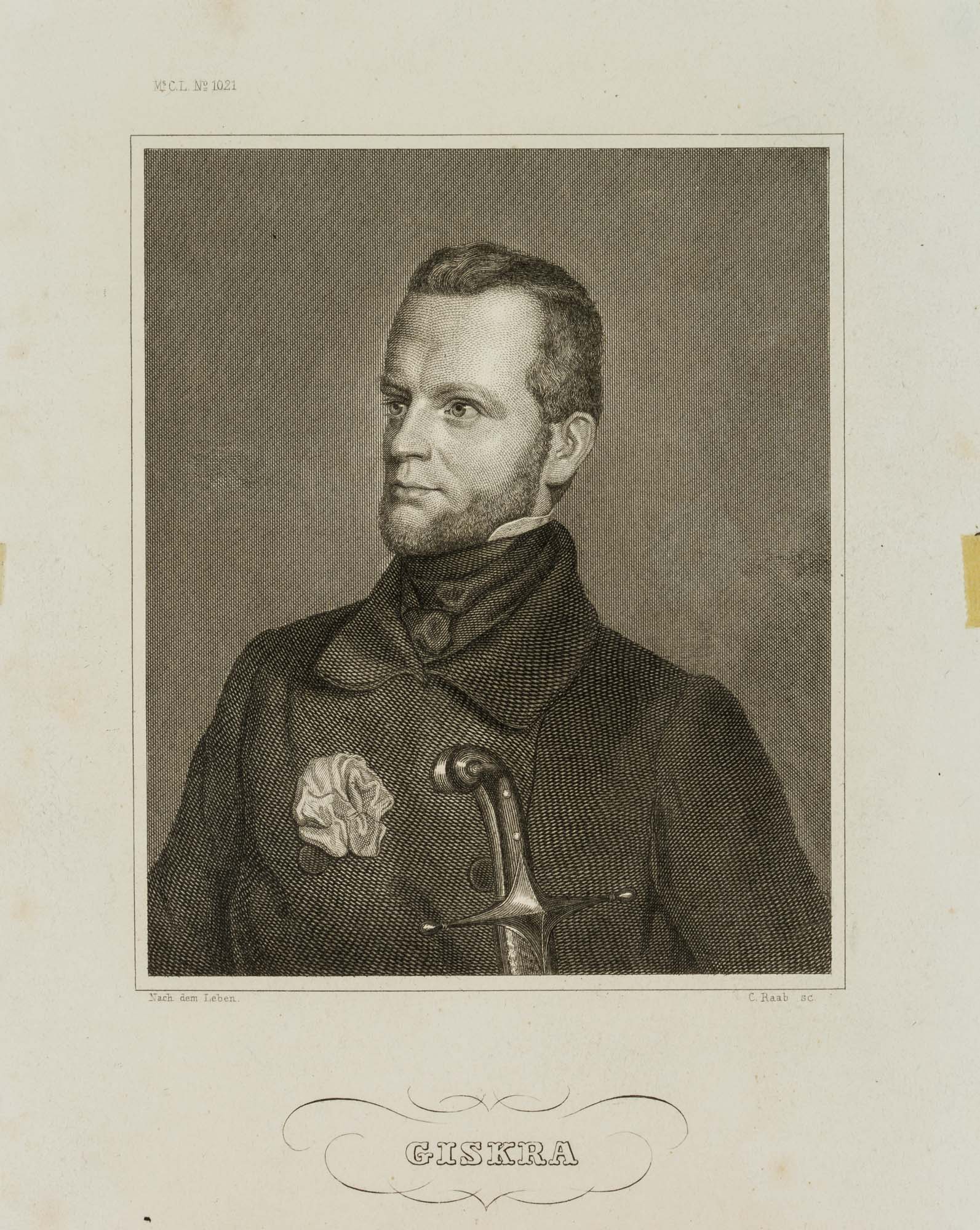 GISKRA. Portrait des Carl Giskra